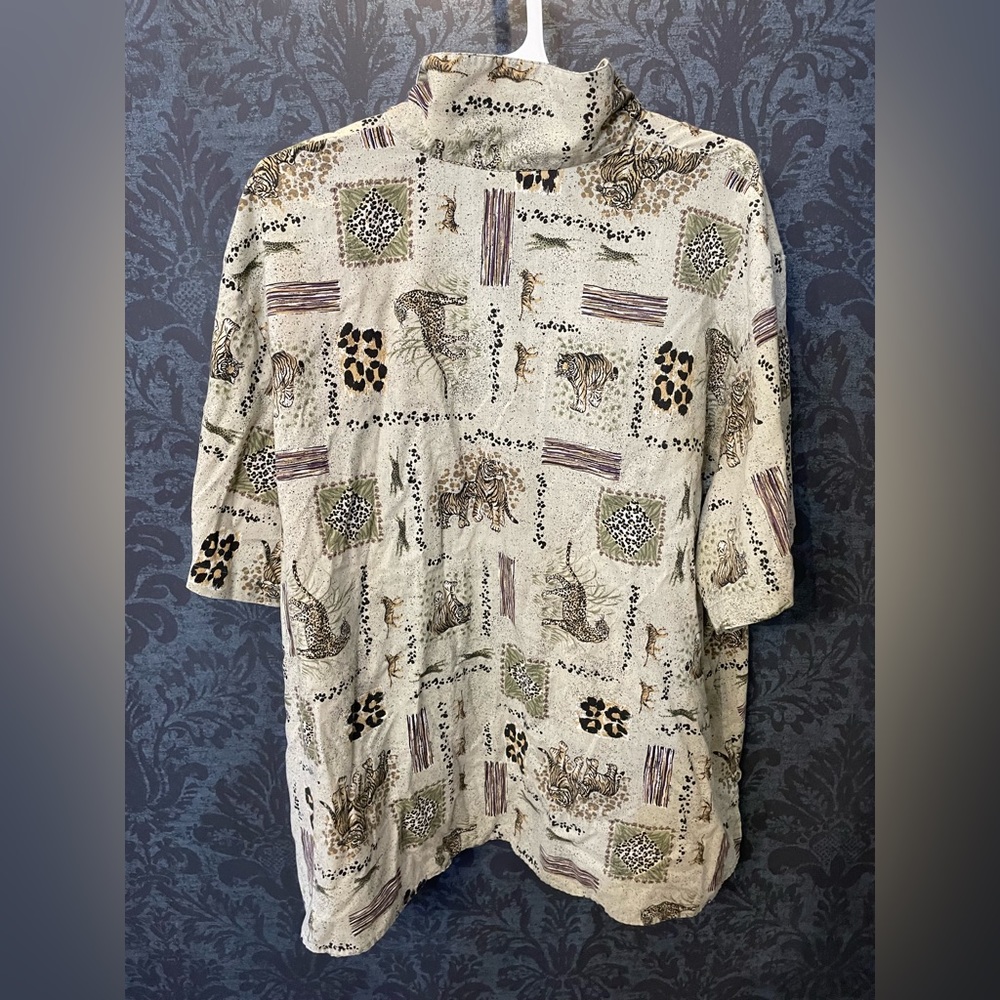Unique Vintage Tiger Button Down - image 3